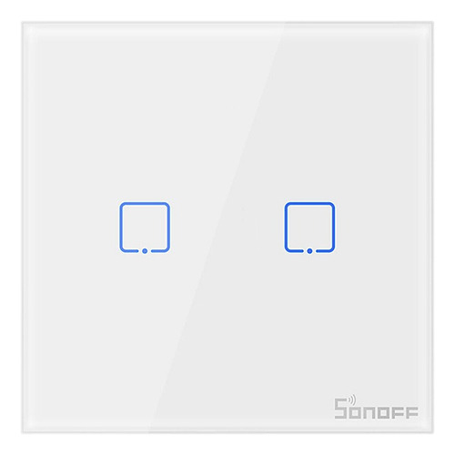 Interruptor De Pared Inalámbrico Rf 2 Canales Sonoff