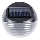 Foco Aplique Exterior Led Lampara Solar Elegante Pack X2