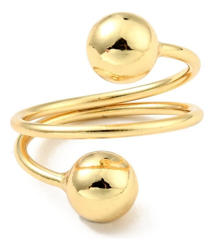 Anillos Midi Ring Ajustable Baño Oro 18k Mujer Dama