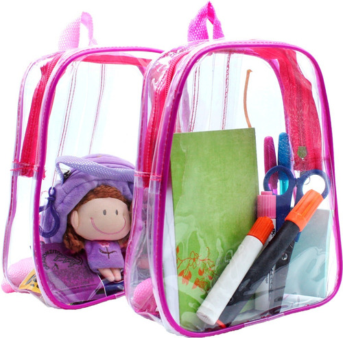 10 Mochilas Translucidas Excelente Calidad ¡fiesta Infantil!