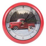 El Reloj De Villancicos Navideños Con Camioneta Ford Roja Re