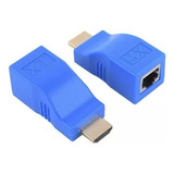 Extensor Alargue Hdmi Hasta 30 Metros Para Cable De Red Rj45