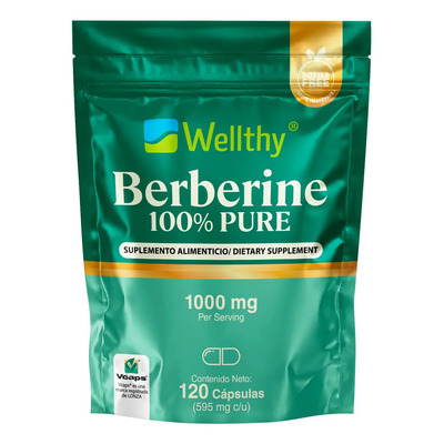 Wellthy Berberine Puro 120caps | MercadoLibre