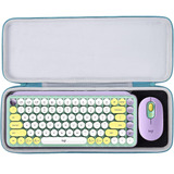 Funda Rigida Blanca Con Cierre Para Logitech Pop Mechanical