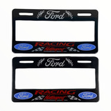 Par De Marcos Portaplacas Ford Racing Tipo Europeo Ancho