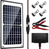 Powoxi Panel Solar, 12 V 10 W Magnético Cargador De Batería 