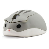 Mouse Inalambrico Mini Silencioso Con Forma De Hamster