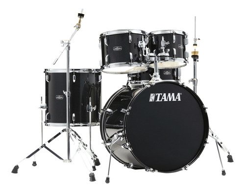 Bateria Acústica Tama Stagestar St52h4 Bns Negra + Bases