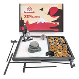 Kit Jardín Zen Japonés Oficina Y Hogar Caja Arena, Accesor