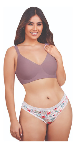 Dúo De Brassiere Multicolor Sin Varilla 821-28