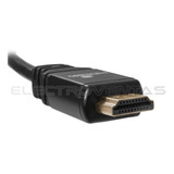 Cable Hdmi 3m. M/m, V1.4, Conector Metalico Negro, Baño Oro,