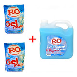 Pack Detergente Concentrado En Gel Ro 3l X2 + Suavizante Ro