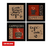 Quadrinhos Decorativos Café Cozinha Expresso Padaria Copa