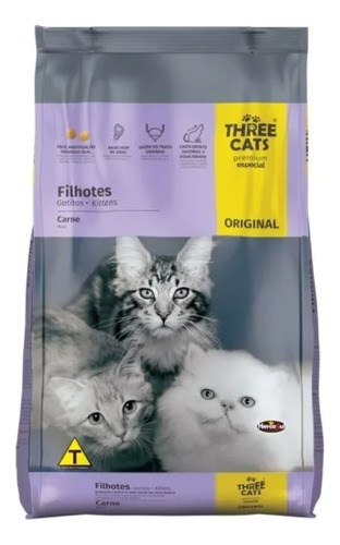 Three Cats Gatitos Carne 10,1kg