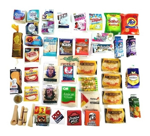 Set 200 Productos Del Supermercado Imán Refrigerador Adorno