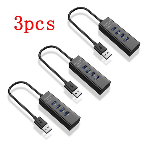 Multicontacto Hub 3.0 Usb Concentrador Para Pc/mac/xbox 3pie