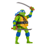 Muñeco Las Tortugas Ninja Leonardo Ninja Shouts 13cm M4e  