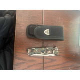 Navaja Victorinox Tráil Camuflaje En Funda Original