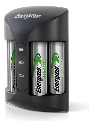 Cargador Energizer Pro Carga Rapida + 4 Pilas Aa Recargables