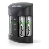 Cargador Energizer Pro Carga Rapida + 4 Pilas Aa Recargables