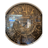 Reloj De Pared 103 Cm Deco Hogar Marrón Vintage Living 