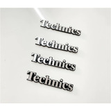 Set 4 Unid Emblema Logo Technics Adhesivo Para Parlantes