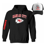 Kit Sudadera + Gorra Sublimada Modelo 2 Kansas City Chiefs