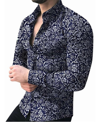 Camisa De Manga Larga De Negocios Para Hombre