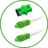 Fibershack - Cable De Internet De Fibra Optica Sc/apc Blanco