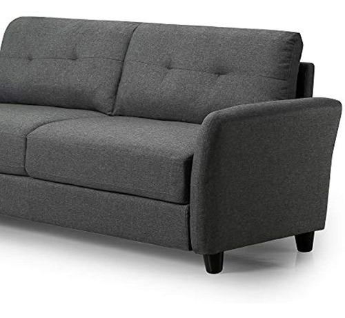 Zinus Contemporary Tapizado 78in Sofaliving Room Couch Dark 