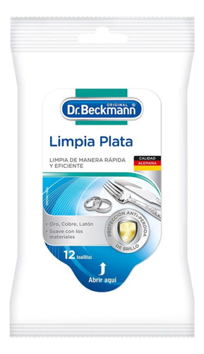 Toallitas Limpia Plata Dr. Beckmann 12 Unid