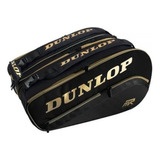 Bolso Paletero De Pádel Dunlop Elite Negro Dorado 2024