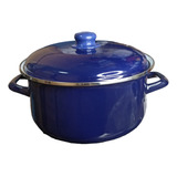 Olla Enlozada 18 Cm 1.5 Lt Azul Oscuro Condor/s.o.s.cocina