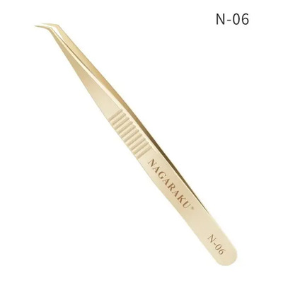 Pinza de extensión de pestañas Nagaraku N-06 dorada | MercadoLibre