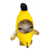 Brinquedos De Pelúcia De Gato Banana Feliz E Chorando