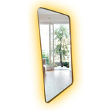 Espelho Retangular 130x80 Metal Com Luz Led Briel Design 