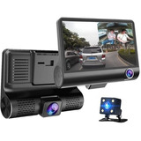 Câmera De Ré Automotiva Dvr Carro Lcd 1080p +interna Frontal