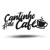 Painel Decorativo Cantinho Do Café Hasttag Mdf Preto Fosco #café Preto Fosco