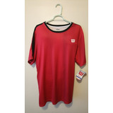 Playera Wilson Deportiva Manga Corta Color Rojo Gym Acuática