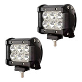 Juego Faros   Barra 6 Leds Auxiliar Universal Auto 12/24 V