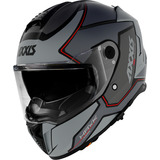 Casco Moto Axxis Hawk Judge B2 Gris Mate Doble Visor