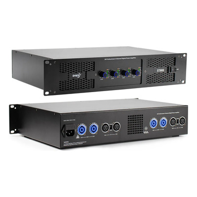 Oyike 2u St9900 Amplificador De Potencia Profissional Digital 4 Canales Potência De Saída 4 Ohmios Rms 3600 W 4x900 W Negro