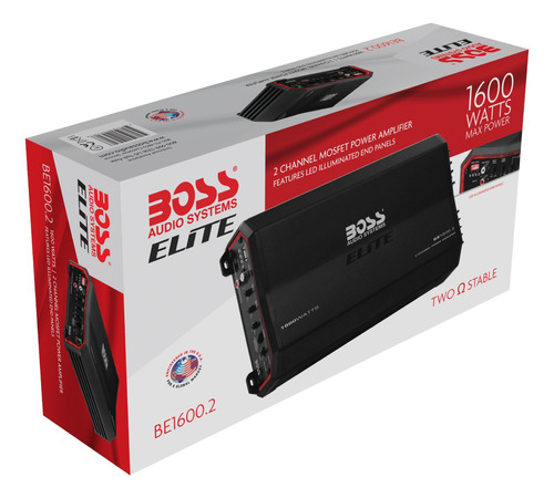 Amplificador Boss Audio Systems Be1600.2 1600 W 2 Canales Ab