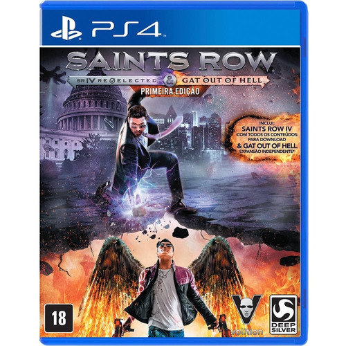 Saints Row Re-elected & Gat Out Of Hell (mídia Física) - Ps4