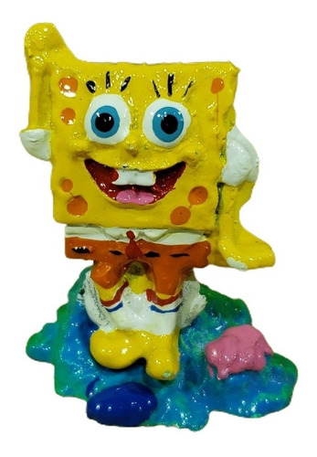 Enfeite Ou Ornamento P/ Aquários Bob Esponja Pequeno