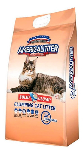 Arena Para Gatos Premium Americalitter Solid Clump 7 Kg