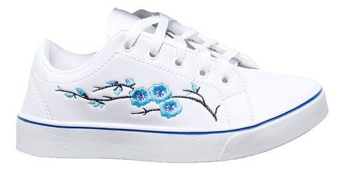 Tenis Preto Flor Sapatenis Couro Casual Cano Curto Shopping