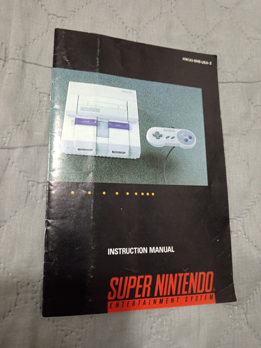 Manual Súper Nintendo Snes Original