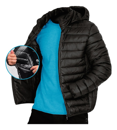 Casaco Masculino Jaqueta Puffer Bobojaco Corta Vento Frio Nf