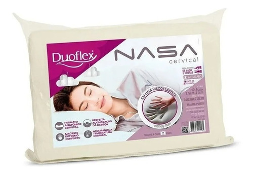 Travesseiro Duoflex Nasa Cervical 68cm X 48cm